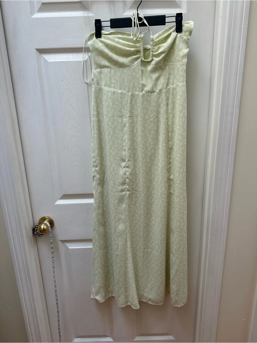 Abercrombie & Fitch light Green Slip Dress halter strapless floral  s small
